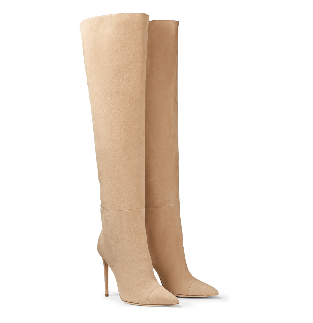 Tan Suede Over the Knee Boots